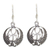 Sterling silver dangle earrings, 'Eternity's Key' - Sterling silver dangle earrings thumbail