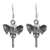 Sterling silver dangle earrings, 'Elephant Guardian' - Sterling silver dangle earrings (image 2a) thumbail