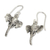 Sterling silver dangle earrings, 'Elephant Guardian' - Sterling silver dangle earrings (image 2b) thumbail