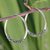 Sterling silver hoop earrings, 'Traditional Thai' - Fair Trade Sterling Silver Hoop Earrings thumbail