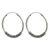 Sterling silver hoop earrings, 'Traditional Thai' - Fair Trade Sterling Silver Hoop Earrings (image 2a) thumbail