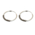 Sterling silver hoop earrings, 'Traditional Thai' - Fair Trade Sterling Silver Hoop Earrings (image 2b) thumbail