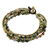 Beaded brass bracelet, 'Joy' - Hand Crafted Brass and Jasper Bracelet from Thailand thumbail