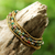 Perlenarmband aus Messing - Handgefertigtes Armband aus Messing und Jaspis aus Thailand