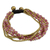 Beaded brass bracelet, 'Rose Joy' - Artisan Crafted Brass and Quartz Bracelet (image 2b) thumbail