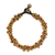 Beaded brass bracelet, 'Bells at Sunset' - Beaded brass bracelet thumbail