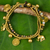 Jasper charm bracelet, 'Colorful Siam Elephants' - Jasper and Brass Beaded Charm Bracelet (image 2) thumbail