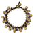 Amethyst beaded bracelet, 'Joyous Bells' - Brass Beaded Amethyst Bracelet thumbail