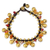 Carnelian beaded bracelet, 'Joyous Bells' - Brass Beaded Carnelian Bracelet from Thailand thumbail