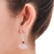 Rose quartz dangle earrings, 'Rose of Thailand' - Fair Trade Rose Quartz Dangle Earrings (image 2c) thumbail