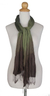 Pin tuck scarf, 'Olive Transition' - Pin tuck scarf