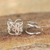 Sterling silver ear cuff earrings, 'Sleek Filigree' (pair) - Sterling silver ear cuff earrings (Pair) thumbail