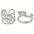 Sterling silver ear cuffs, 'Sleek Filigree' (pair) - Sterling silver ear cuff earrings (Pair) (image 2a) thumbail