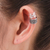 Sterling silver ear cuff earrings, 'Contrasts' (pair) - Sterling silver ear cuff earrings (Pair) (image 2d) thumbail