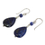 Lapis lazuli dangle earrings, 'Blue Lily' - Lapis Lazuli Dangle Earrings (image 2b) thumbail