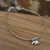 Silver charm bracelet, 'Moonlit Elephant' - Fair Trade Fine Silver Charm Bracelet thumbail