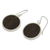 Wood and sterling silver dangle earrings, 'Forest Moon' - Wood and sterling silver dangle earrings (image 2b) thumbail