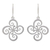 Sterling silver dangle earrings, 'Thai Pinwheel' - Fair Trade Floral Sterling Silver Dangle Earrings (image 2a) thumbail