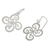 Sterling silver dangle earrings, 'Thai Pinwheel' - Fair Trade Floral Sterling Silver Dangle Earrings (image 2b) thumbail