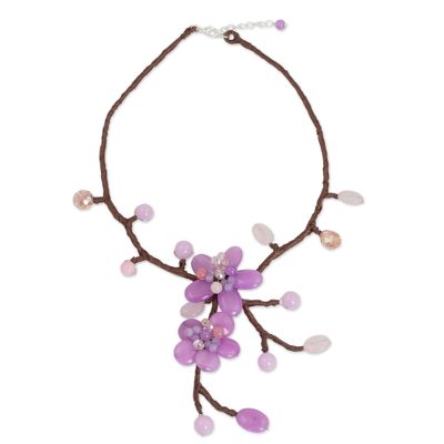 Beaded flower necklace