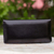 Leather wallet, 'Versatile Black' - Leather wallet