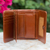Leather trifold wallet, 'Infinite Brown' - Leather trifold wallet