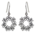 Sterling silver flower earrings, 'Floral Tiara' - Sterling Silver Flower Earrings (image 2a) thumbail