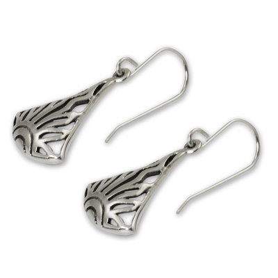 Sterling silver dangle earrings, 'Sunrise in Thailand' - Sterling silver dangle earrings