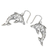 Sterling silver dangle earrings, 'Tiger Dolphin' - Sterling silver dangle earrings (image 2b) thumbail
