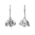 Sterling silver dangle earrings, 'Elegant Elephant' - Sterling silver dangle earrings