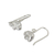 Sterling silver dangle earrings, 'Elegant Elephant' - Sterling silver dangle earrings (image 2b) thumbail