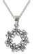 Sterling silver flower necklace, 'Floral Tiara' - Handcrafted Floral Sterling Silver Pendant Necklace (image 2a) thumbail