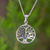 Sterling silver pendant necklace, 'Living Forest' - Handcrafted Sterling Silver Tree Pendant Necklace (image 2) thumbail