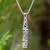 Sterling silver pendant necklace, 'Bamboo Filigree' - Sterling silver pendant necklace