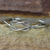 Sterling silver cuff bracelet, 'Lover's Knot' - Modern Sterling Silver Cuff Bracelet thumbail