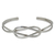 Sterling silver cuff bracelet, 'Lover's Knot' - Modern Sterling Silver Cuff Bracelet (image 2a) thumbail