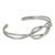 Sterling silver cuff bracelet, 'Lover's Knot' - Modern Sterling Silver Cuff Bracelet (image 2b) thumbail