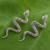 Marcasite drop earrings, 'Snakes in Synchrony' - Marcasite drop earrings (image 2) thumbail