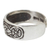 Sterling silver toe ring, 'Thai Flowers' - Floral Sterling Silver Toe Ring (image 2b) thumbail