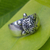 Sterling silver toe ring, 'Walk Slowly' - Hand Crafted Sterling Silver Turtle Toe Ring thumbail