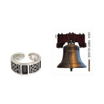 Sterling silver toe ring, 'Many Paths' - Modern Sterling Silver Toe Ring