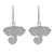 Silver dangle earrings, 'Noble Elephants' - Sterling Silver Dangle Earrings