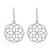 Sterling silver flower earrings, 'Blossoming Kaleidoscope' - Sterling silver flower earrings