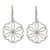 Sterling silver dangle earrings, 'Flower of Love' - Sterling silver dangle earrings
