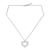 Sterling silver heart necklace, 'Web of Love' - Sterling silver heart necklace thumbail