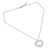 Sterling silver heart necklace, 'Web of Love' - Sterling silver heart necklace (image 2b) thumbail