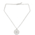 Sterling silver floral necklace, 'Puzzling Bloom' - Sterling silver floral necklace thumbail