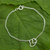 Sterling silver heart bracelet, 'Love Unites' - Sterling silver heart bracelet (image 2) thumbail
