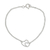 Sterling silver heart bracelet, 'Love Unites' - Sterling silver heart bracelet (image 2a) thumbail