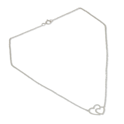 Herz-Halskette aus Sterlingsilber - Herz-Halskette aus Sterlingsilber